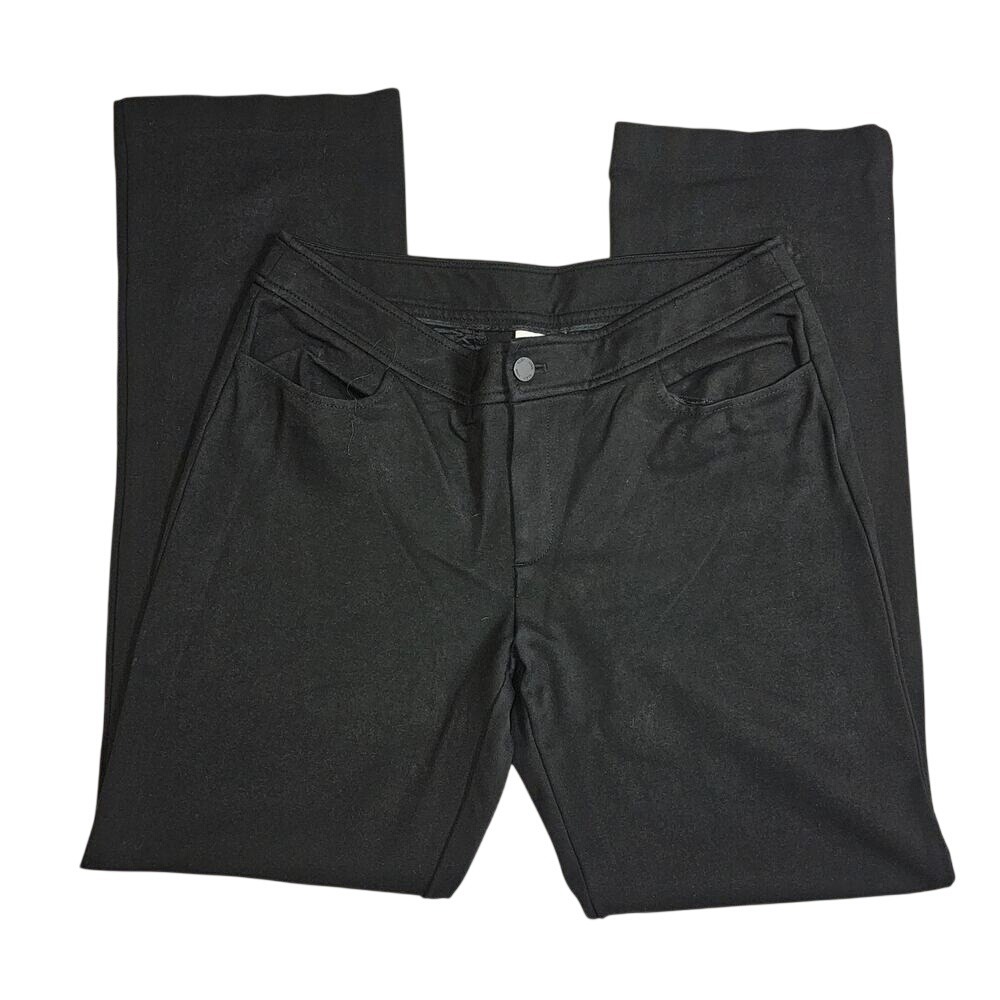 Anne Klein Black Comfortable Career Pants Straight Leg for Office Size 10